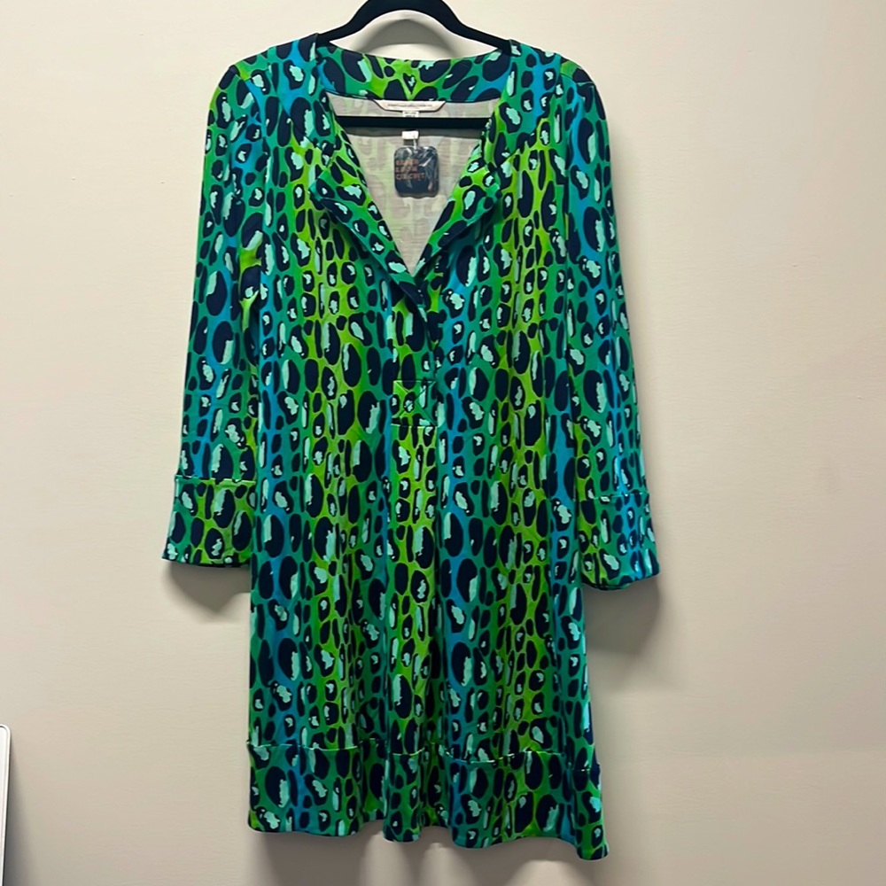 Diane Von Furstenberg leopard print tunic dress